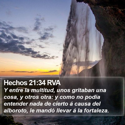 Hechos 21:34 RVA Bible Verse Image