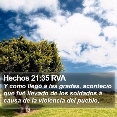 Hechos 21:35 RVA Bible Verse Image