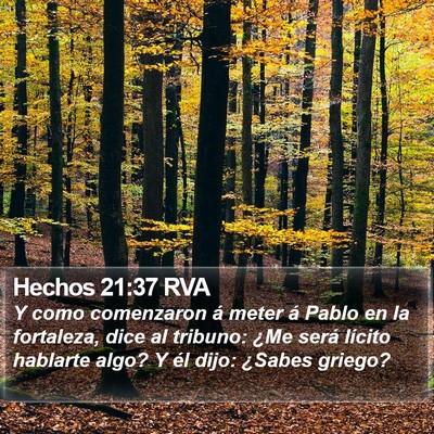 Hechos 21:37 RVA Bible Verse Image