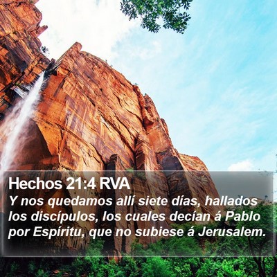 Hechos 21:4 RVA Bible Verse Image