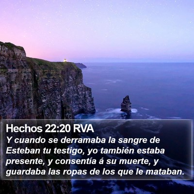Hechos 22:20 RVA Bible Verse Image