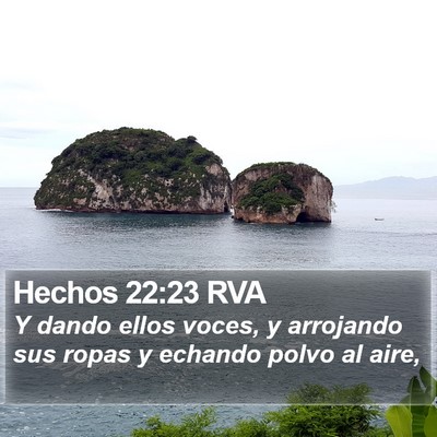 Hechos 22:23 RVA Bible Verse Image