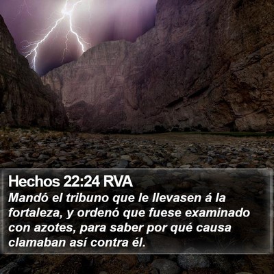 Hechos 22:24 RVA Bible Verse Image