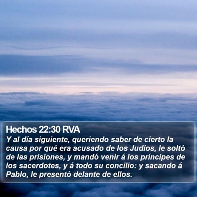 Hechos 22:30 RVA Bible Verse Image
