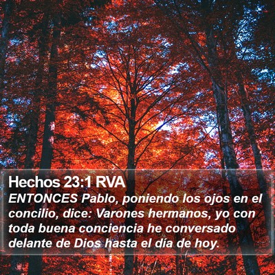 Hechos 23:1 RVA Bible Verse Image