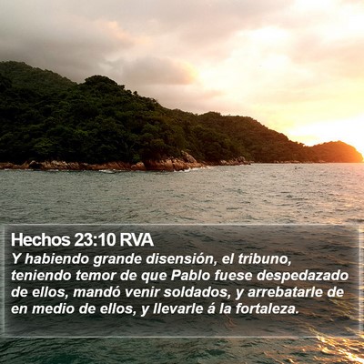 Hechos 23:10 RVA Bible Verse Image