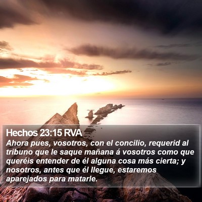 Hechos 23:15 RVA Bible Verse Image