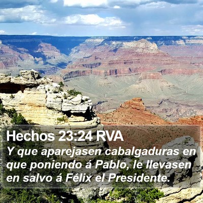 Hechos 23:24 RVA Bible Verse Image