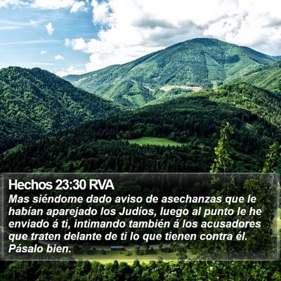 Hechos 23:30 RVA Bible Verse Image
