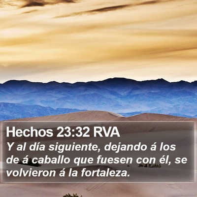 Hechos 23:32 RVA Bible Verse Image