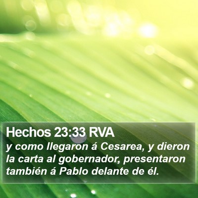 Hechos 23:33 RVA Bible Verse Image
