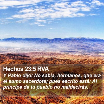 Hechos 23:5 RVA Bible Verse Image
