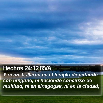 Hechos 24:12 RVA Bible Verse Image