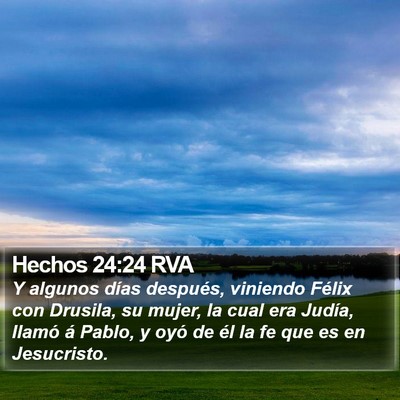 Hechos 24:24 RVA Bible Verse Image