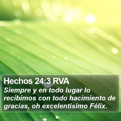 Hechos 24:3 RVA Bible Verse Image