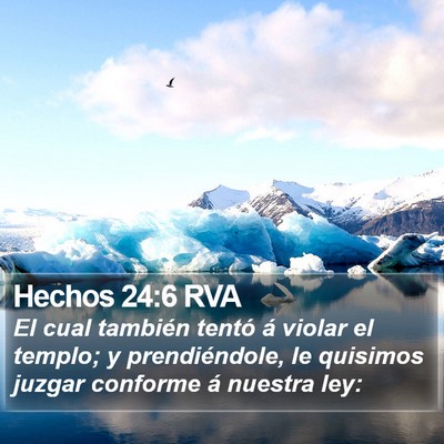 Hechos 24:6 RVA Bible Verse Image