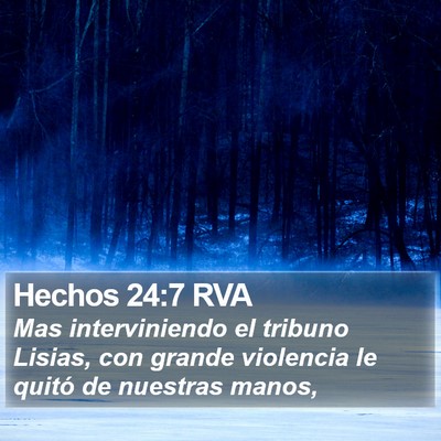 Hechos 24:7 RVA Bible Verse Image