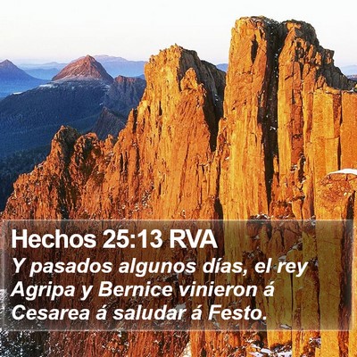 Hechos 25:13 RVA Bible Verse Image