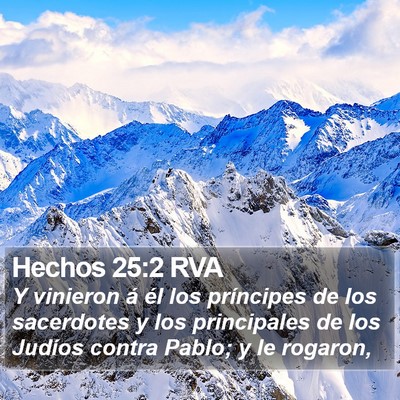 Hechos 25:2 RVA Bible Verse Image