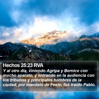Hechos 25:23 RVA Bible Verse Image