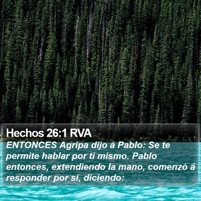 Hechos 26:1 RVA Bible Verse Image