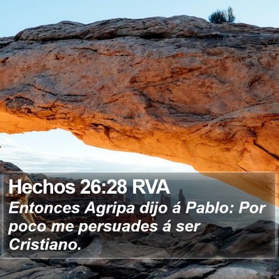 Hechos 26:28 RVA Bible Verse Image