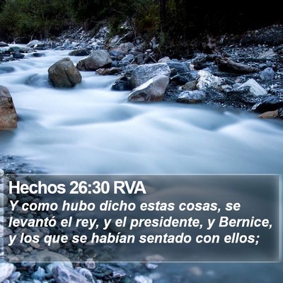 Hechos 26:30 RVA Bible Verse Image