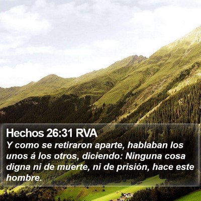 Hechos 26:31 RVA Bible Verse Image