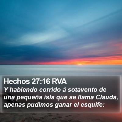 Hechos 27:16 RVA Bible Verse Image