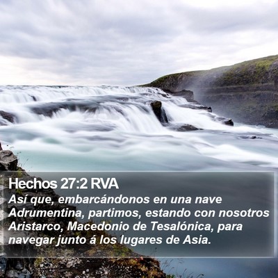 Hechos 27:2 RVA Bible Verse Image
