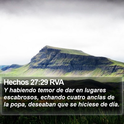 Hechos 27:29 RVA Bible Verse Image
