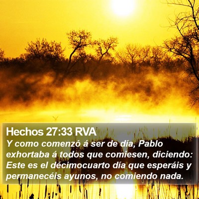 Hechos 27:33 RVA Bible Verse Image