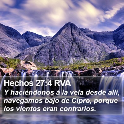 Hechos 27:4 RVA Bible Verse Image