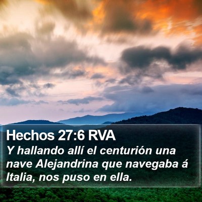 Hechos 27:6 RVA Bible Verse Image