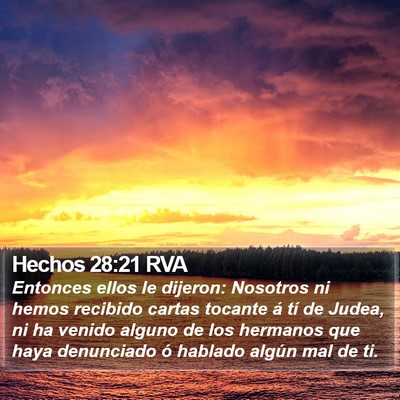 Hechos 28:21 RVA Bible Verse Image