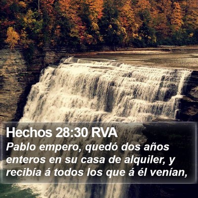 Hechos 28:30 RVA Bible Verse Image