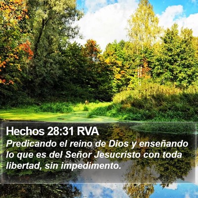 Hechos 28:31 RVA Bible Verse Image