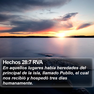Hechos 28:7 RVA Bible Verse Image