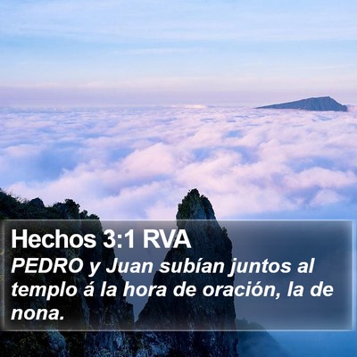 Hechos 3:1 RVA Bible Verse Image
