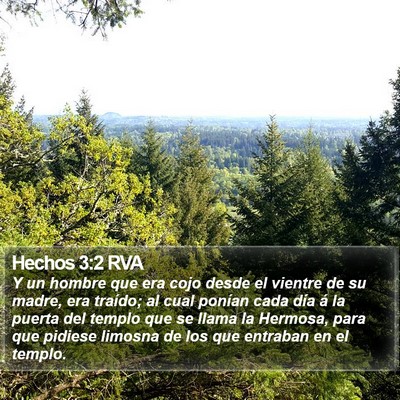 Hechos 3:2 RVA Bible Verse Image
