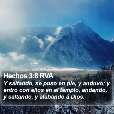 Hechos 3:8 RVA Bible Verse Image