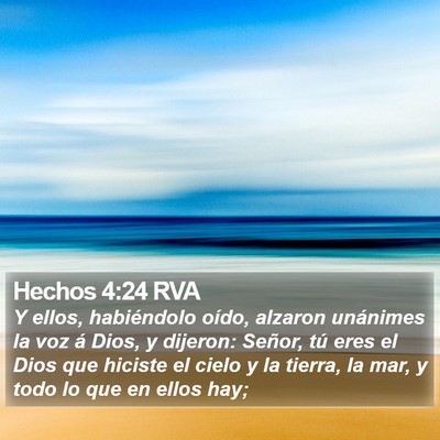 Hechos 4:24 RVA Bible Verse Image