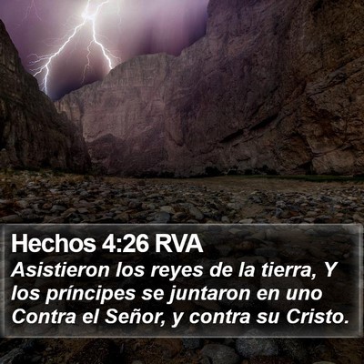 Hechos 4:26 RVA Bible Verse Image