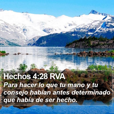 Hechos 4:28 RVA Bible Verse Image