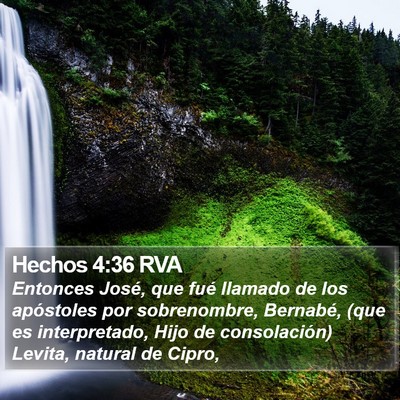Hechos 4:36 RVA Bible Verse Image