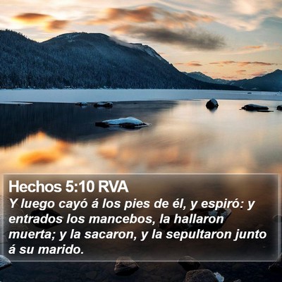 Hechos 5:10 RVA Bible Verse Image