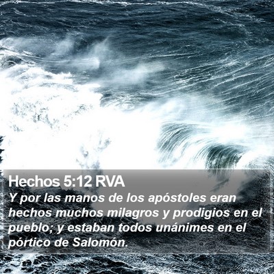 Hechos 5:12 RVA Bible Verse Image
