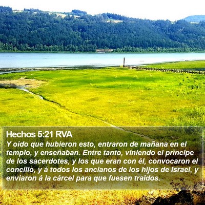 Hechos 5:21 RVA Bible Verse Image