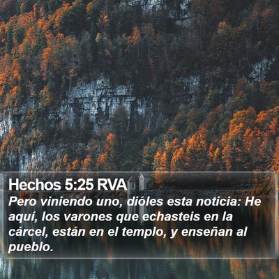 Hechos 5:25 RVA Bible Verse Image
