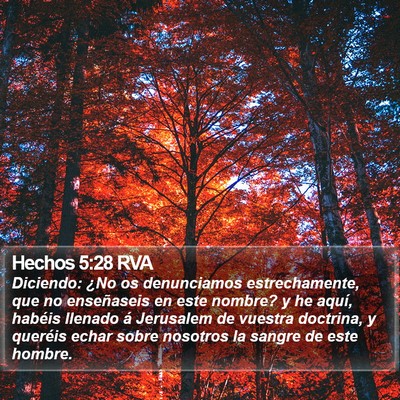 Hechos 5:28 RVA Bible Verse Image